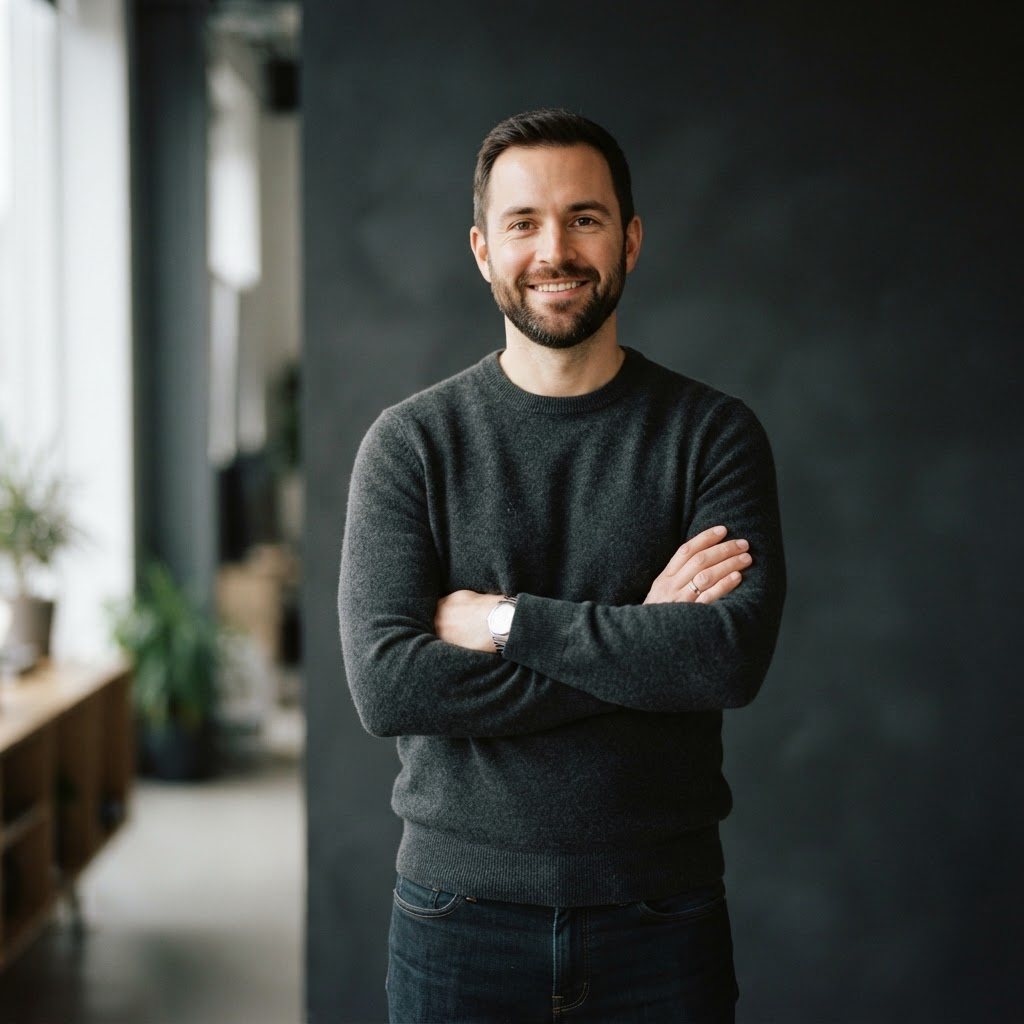 Placeholder portrait photo of the Formhouse founder — to be replaced with a real personal photo